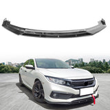 2019-2021 Honda Civic IKON V3 Style Front Bumper Lip Chin Spoiler 2PC