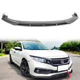 2019-2021 Honda Civic IKON V3 Style Front Bumper Lip Chin Spoiler 2PC