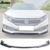 2019-2021 Honda Civic IKON V4 Style Front Bumper Lip Chin Spoiler 1PC