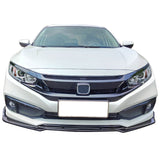 2019-2021 Honda Civic IKON V4 Style Front Bumper Lip Chin Spoiler 1PC