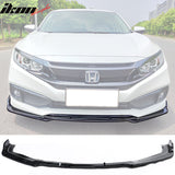 2019-2021 Honda Civic IKON V4 Style Front Bumper Lip Chin Spoiler 1PC