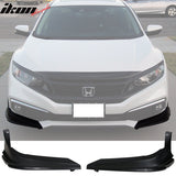 2019-2021 Honda Civic 10TH Gen Modulo Style Front Bumper Lip Splitters