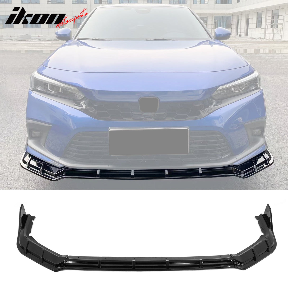 2022-2024 Civic FE-C Style Gloss Black Bodykit (Front Rear Trunk Side)