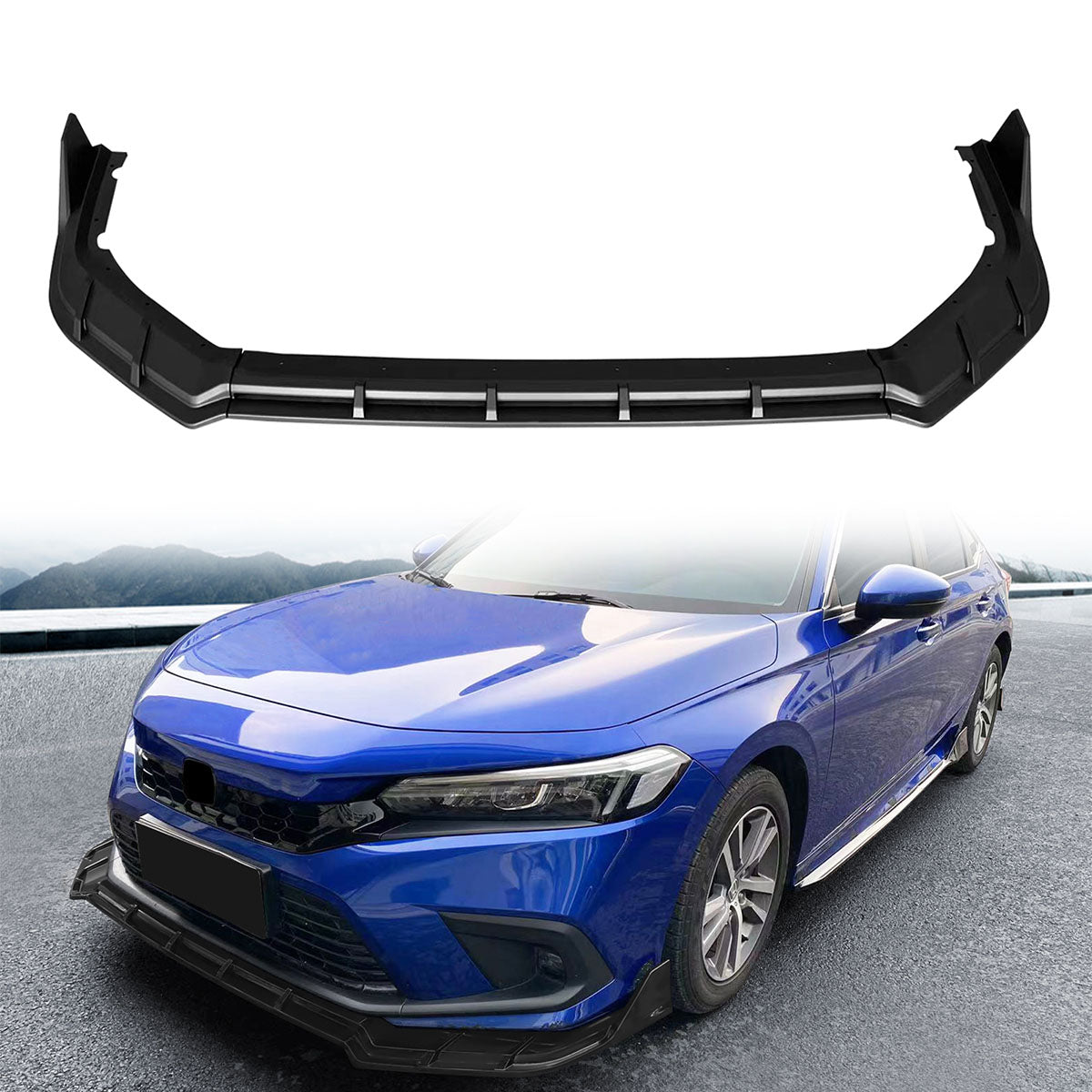 Front Bumper Lip for Honda Civic 11th 2022-2024 FE-C Style 3PC