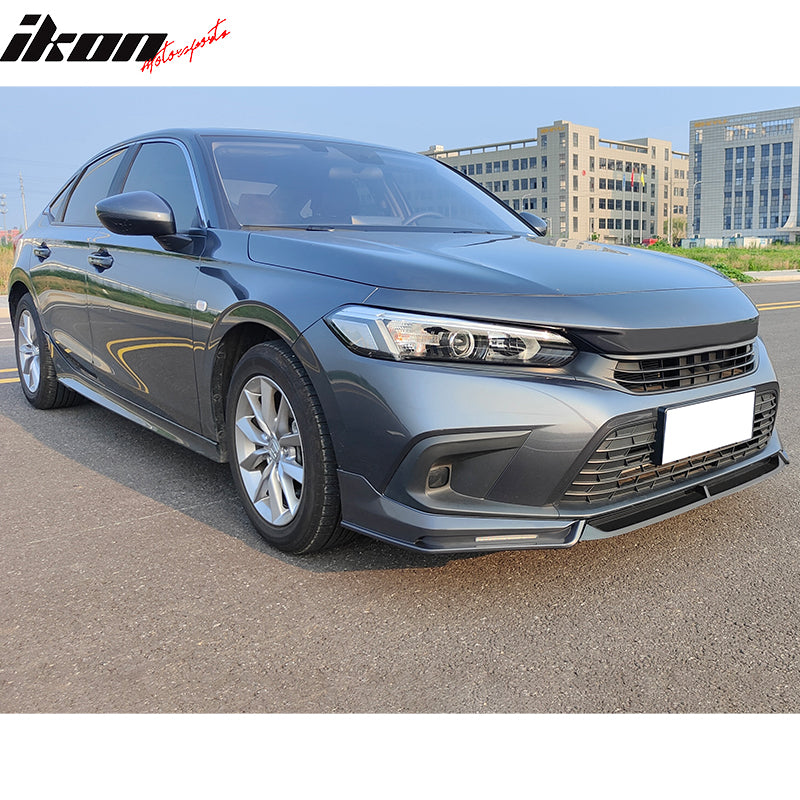 2022-2024 Honda Civic 11th IKON Front Bumper Lip W/LED PP