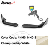 2022-2023 Honda Civic 4DR MD Style Front Bumper Lip Splitter 2PCS PP
