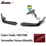 2022-2023 Honda Civic 4DR MD Style Front Bumper Lip Splitter 2PCS PP