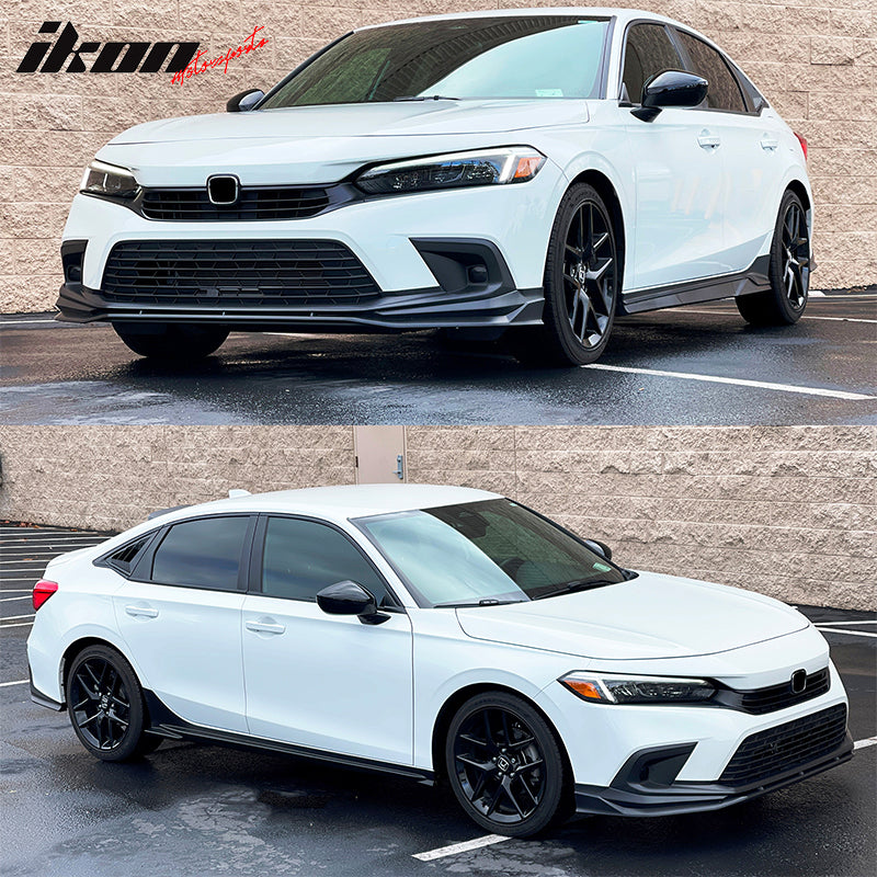 2022-2024 Honda Civic Sedan Hatchback Front Bumper Lip Painted PP