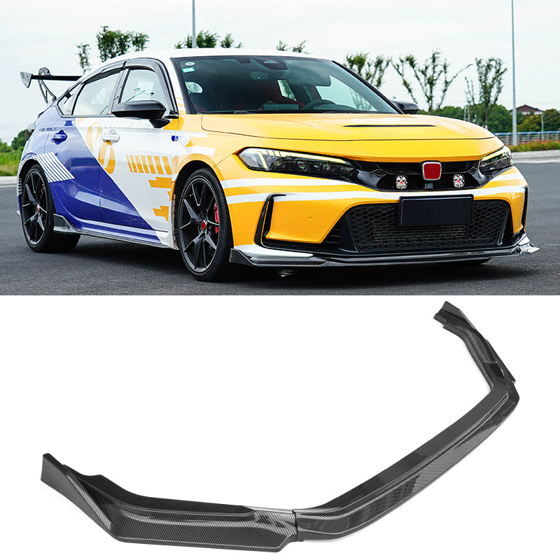 2023-2025 Honda Civic Type R Carbon Fiber Print Front Bumper Lip ABS