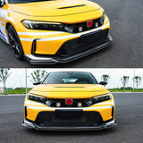 2023-2025 Honda Civic Type R Carbon Fiber Print Front Bumper Lip ABS