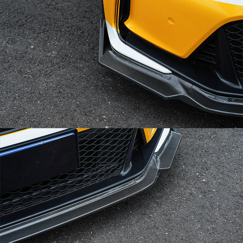 2023-2025 Honda Civic Type R Carbon Fiber Print Front Bumper Lip ABS