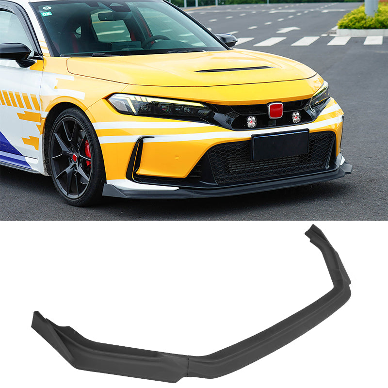 2023-2025 Honda Civic FL5 Type R Matte Black Front Bumper Lip ABS 3PCS