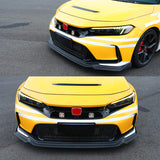 2023-2025 Honda Civic FL5 Type R Matte Black Front Bumper Lip ABS 3PCS
