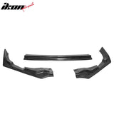 2025-2026 Honda Civic IKFM Style 3PCS Front Bumper Lip Chin Spoiler Unpainted PU