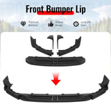 2025-2026 Honda Civic SWA Style Front Bumper Lip Spoiler Primer Black ABS 5PCS