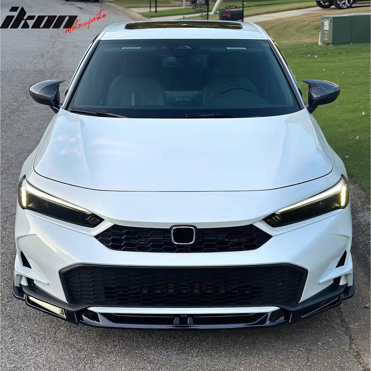 2025-2026 Honda Civic SWA Style Front Bumper Lip Spoiler Primer Black ABS 5PCS