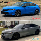 2025-2026 Honda Civic SWA Style Front Bumper Lip Spoiler Primer Black ABS 5PCS