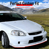 1996-1998 Honda Civic IKON Style Front Bumper Lip Lower Spoiler 3PCS Gloss Black PP