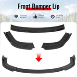 1996-1998 Honda Civic IKON Style Front Bumper Lip Lower Spoiler 3PCS Gloss Black PP