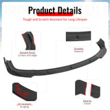 1996-1998 Honda Civic IKON Style Front Bumper Lip Lower Spoiler 3PCS Gloss Black PP