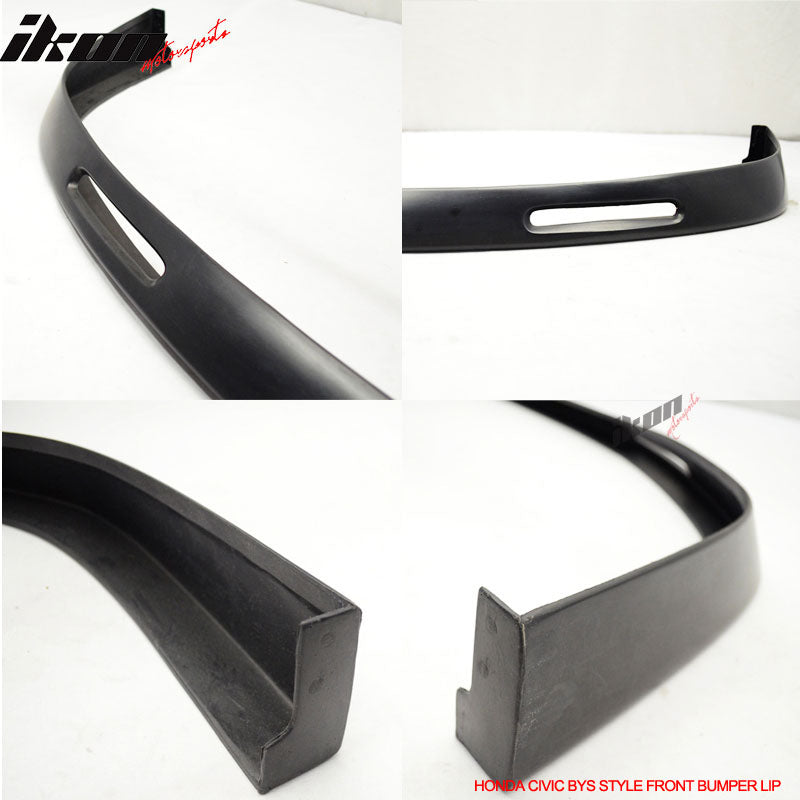 1996-1998 Honda Civic EK BYS Style Unpainted Front Bumper Lip PU