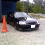 1996-1998 Honda Civic Front Lip Spoiler Mugen Style Unpainted Black PP