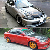 1996-1998 Honda Civic Front Lip Spoiler Mugen Style Unpainted Black PP