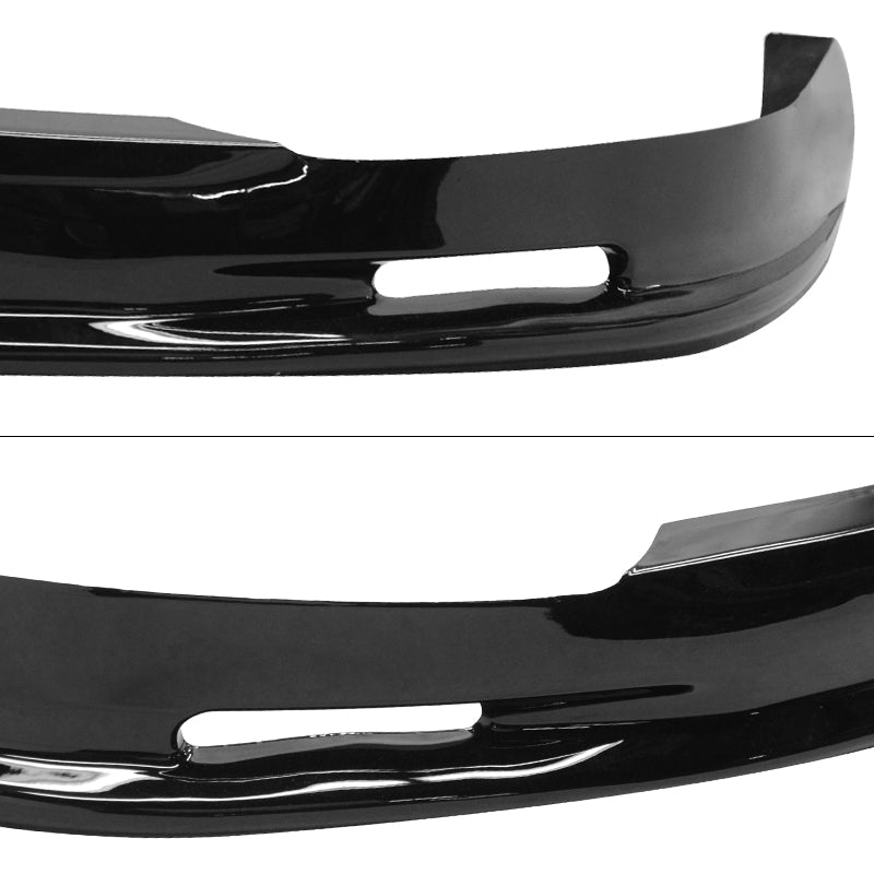 Front Bumper Lip for Honda Civic EK 1996-1998 Mugen Style Painted Black PU