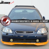 1996-1998 Honda Civic EK 2Dr Type R Painted Orange Front Bumper Lip PU