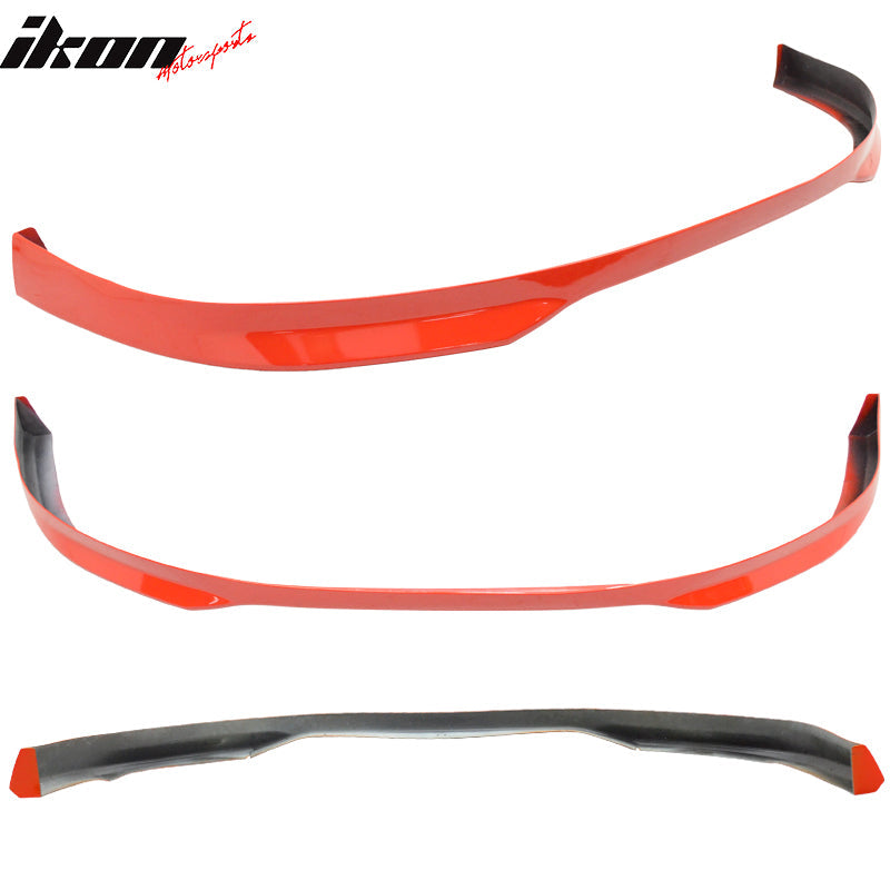 1996-1998 Honda Civic EK T-R Type R Painted Red Front Lip Splitter PU