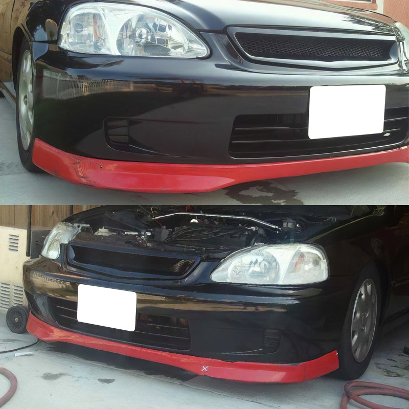 1999-2000 Honda Civic Type-R Style Front Bumper Lip Spoiler Spoiler PP