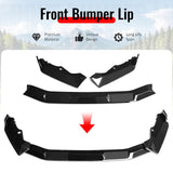 2020-2022 Honda CR-V All Models IKON Style Gloss Black Front Bumper Lip PP 3PCS