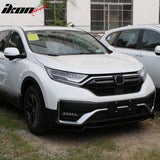 2020-2022 Honda CR-V All Models IKON Style Gloss Black Front Bumper Lip PP 3PCS