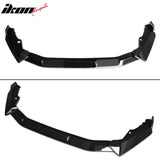 2020-2022 Honda CR-V All Models IKON Style Gloss Black Front Bumper Lip PP 3PCS