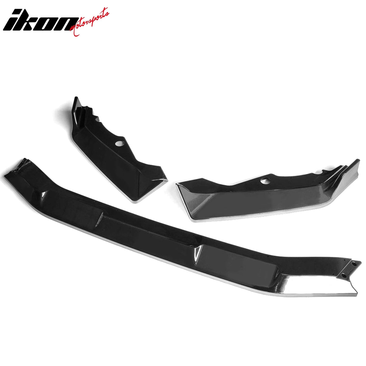 2020-2022 Honda CR-V All Models IKON Style Gloss Black Front Bumper Lip PP 3PCS