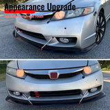 2009-2011 Honda Civic Sedan MDA Style Unpainted Front Bumper Lip PU