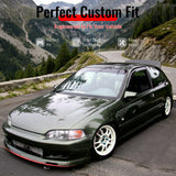 1992-1995 Honda Civic 2-Door BYS Style Unpainted Front Bumper Lip PU