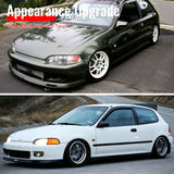 1992-1995 Honda Civic 2-Door BYS Style Unpainted Front Bumper Lip PU