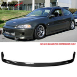 1992-1995 Honda Civic 2-Door BYS Style Unpainted Front Bumper Lip PU