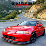 1992-1995 Honda Civic 2-Door DP Style Unpainted Front Bumper Lip PU