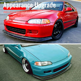 1992-1995 Honda Civic 2-Door DP Style Unpainted Front Bumper Lip PU