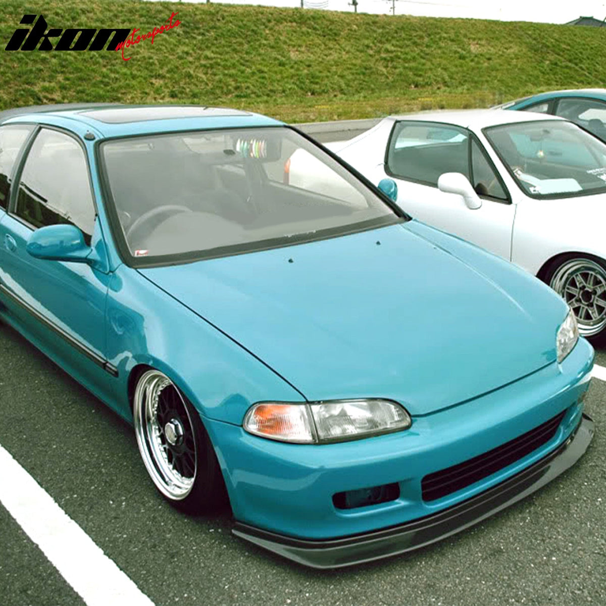1992-1995 Honda Civic 2-Door DP Style Unpainted Front Bumper Lip PU