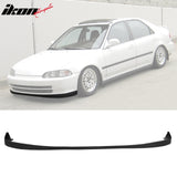 1992-1995 Honda Civic Sedan 4-Door Unpainted Black Front Bumper Lip PU