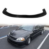1996-1998 Honda Civic DP Style Unpainted Black Front Bumper Lip Kit PU