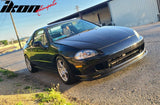 1993-1997 Honda Civic del Sol Mugen Style Unpainted Front Bumper Lip