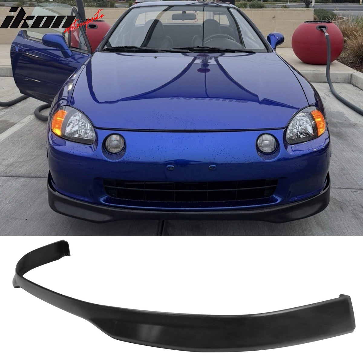 Front Bumper Lip for Honda Civic del Sol 1993-1997 TR Style Unpainted PU