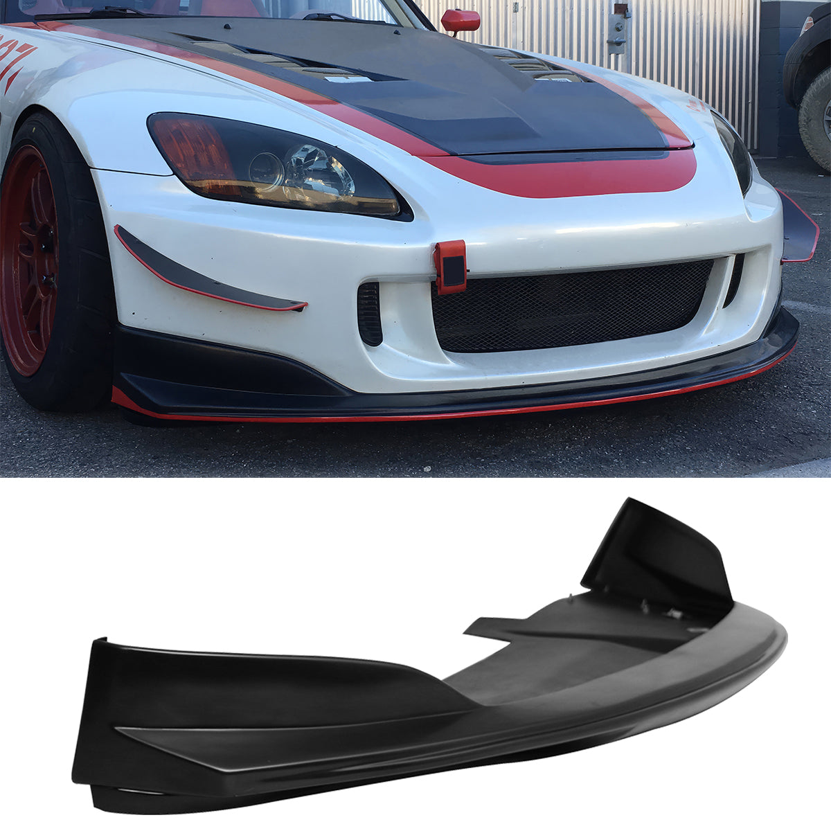 2004-2009 Honda S2000 AP2 DT Style Front Bumper Lip PU