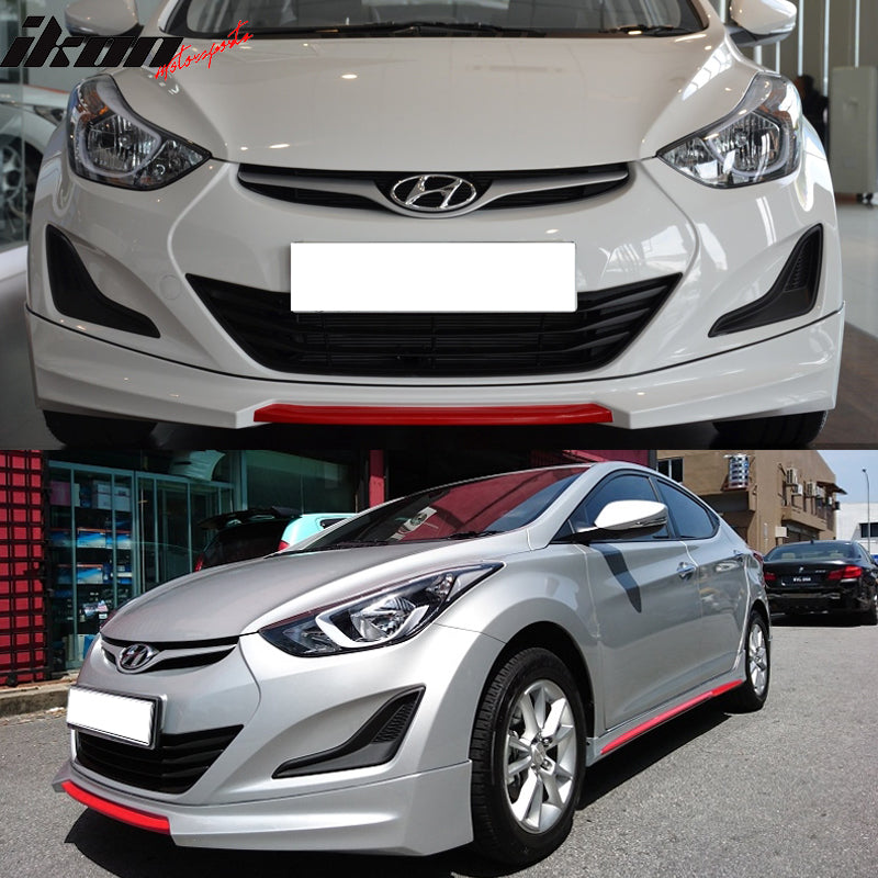 2011-2015 Hyundai Elantra Factory FL Style MD Sport Front Bumper Lip