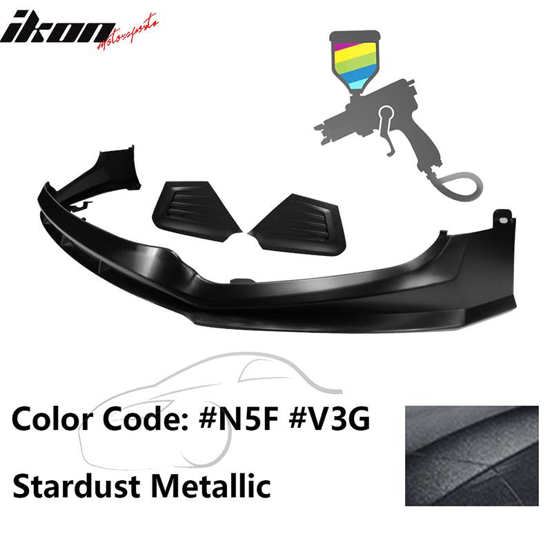 2017-2018 Hyundai Elantra SPW Style Front Bumper Lip W/Covers PP