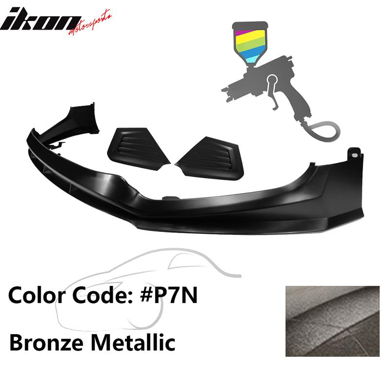 2017-2018 Hyundai Elantra SPW Style Front Bumper Lip W/Covers PP